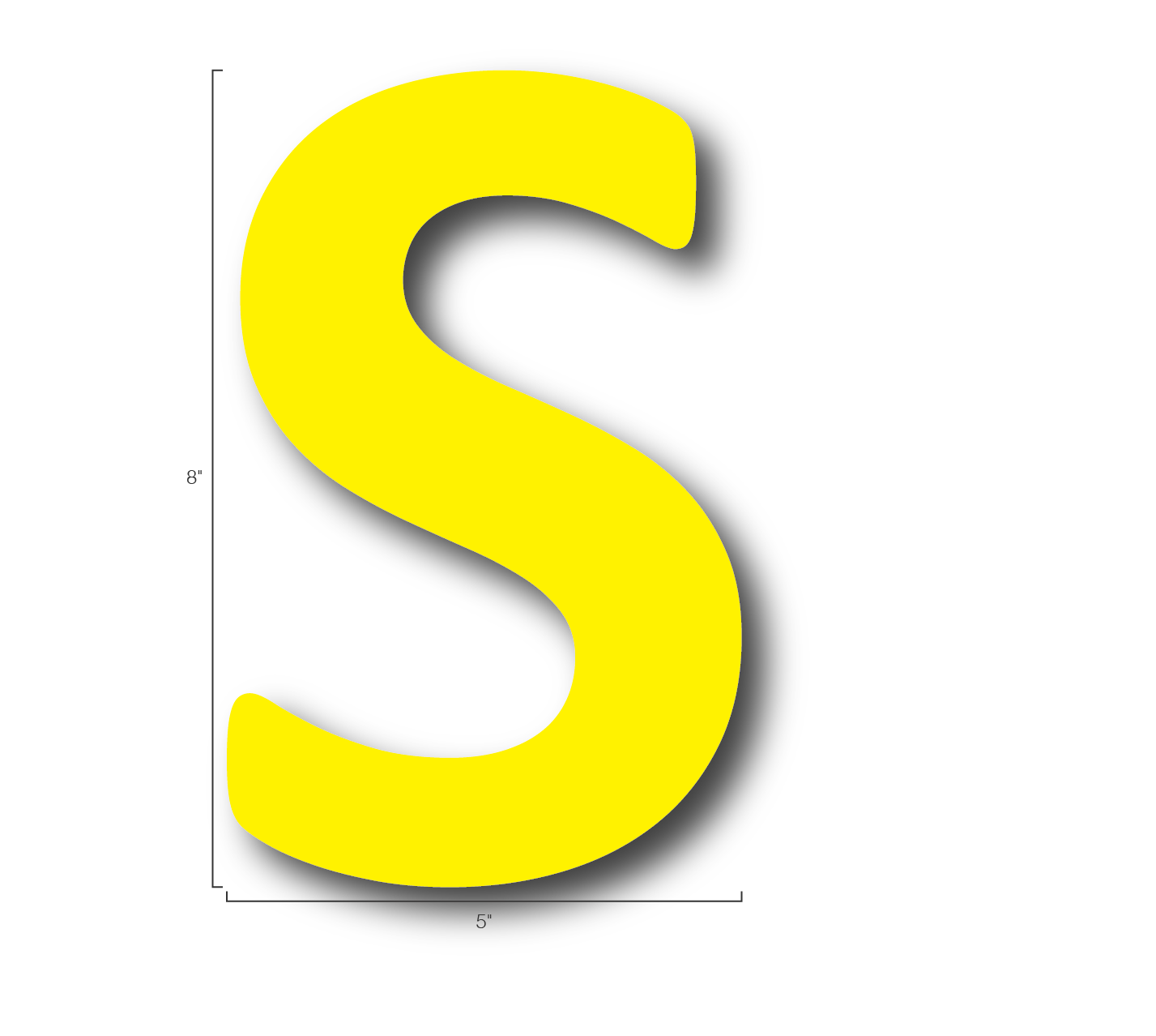 Alphabet Single Letters- S