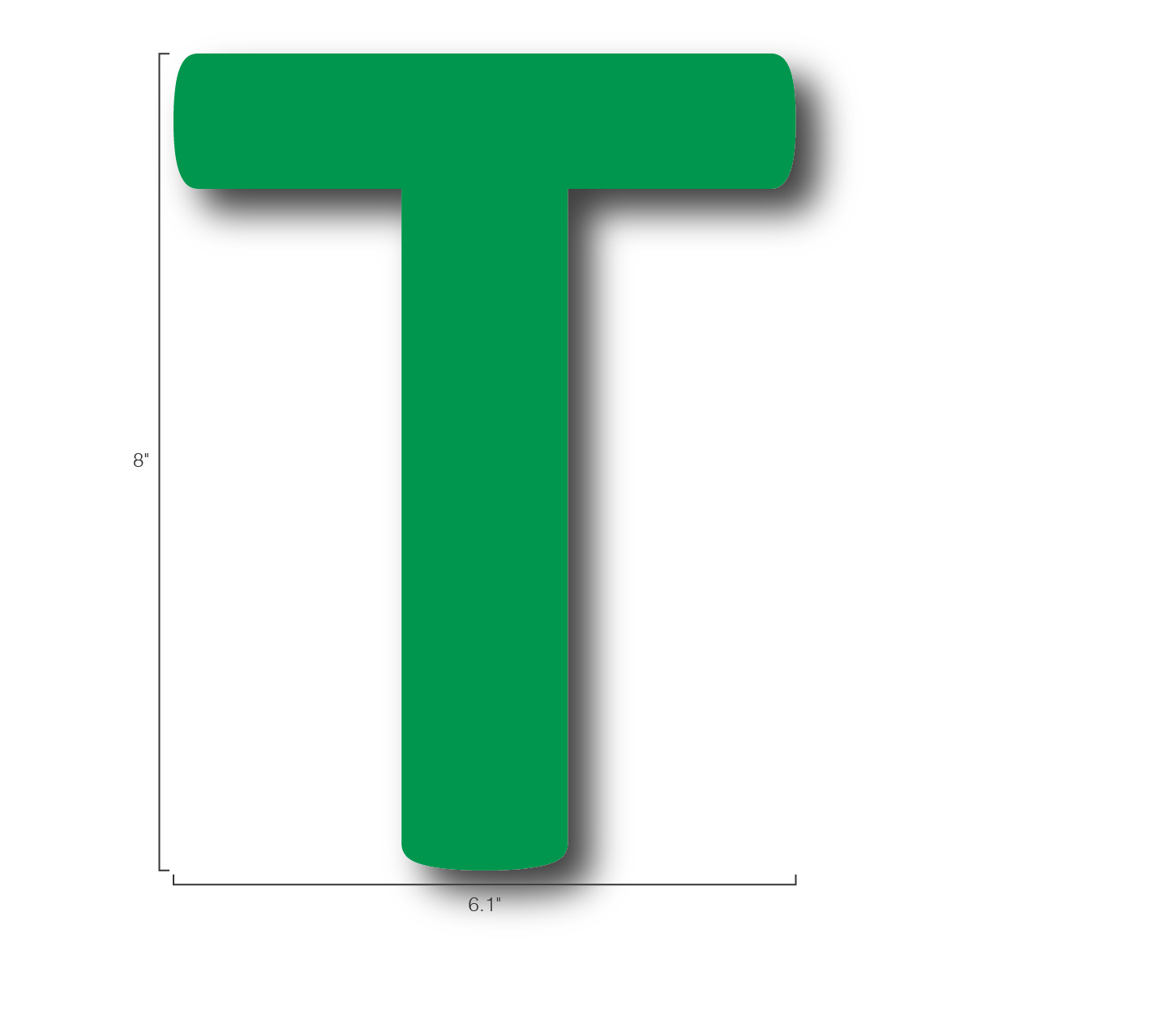 Alphabet Single Letters- T