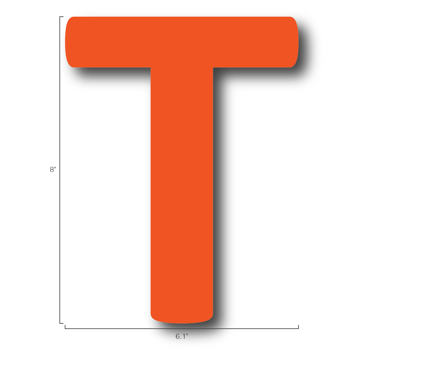 Alphabet Single Letters- T