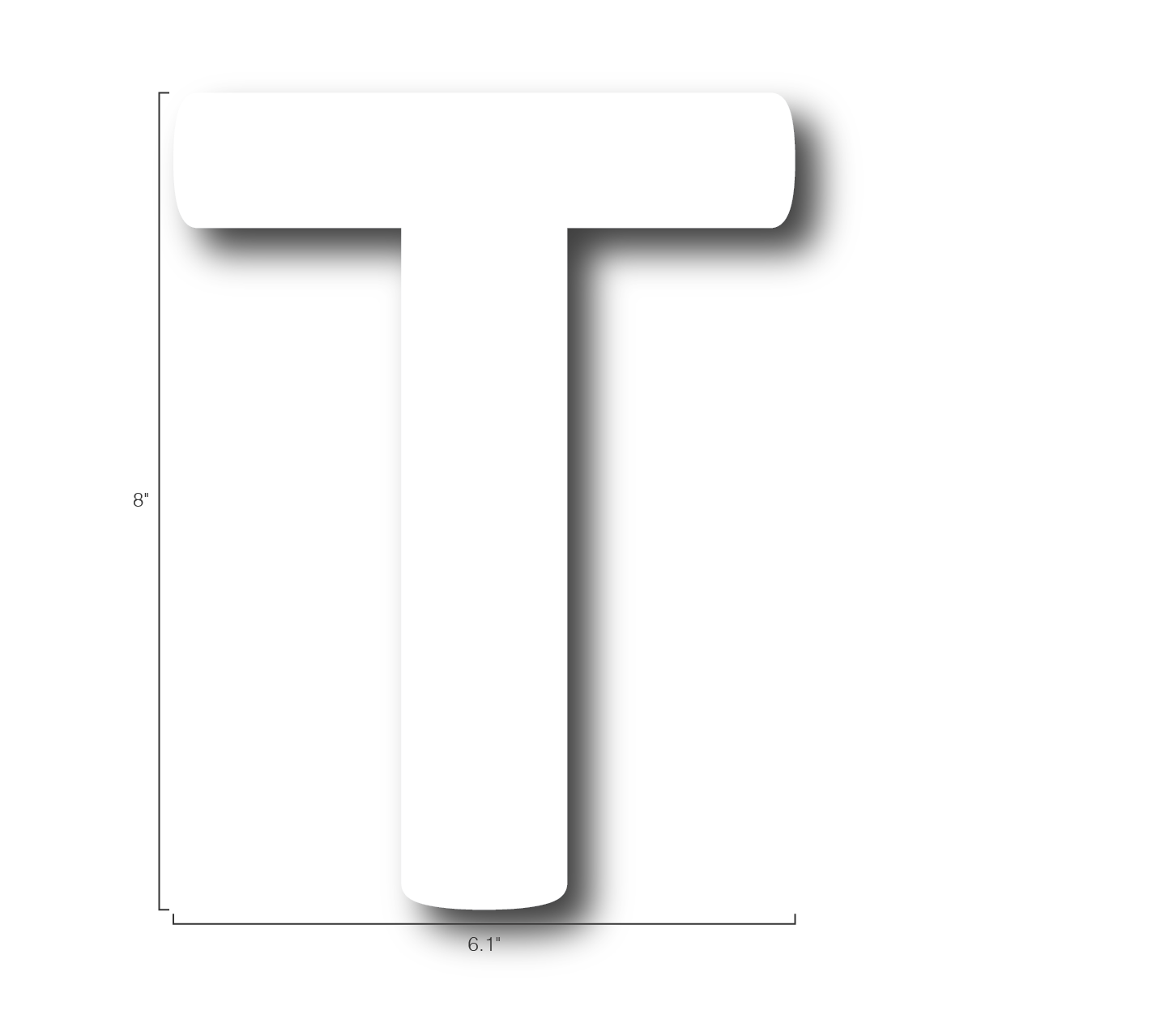Alphabet Single Letters- T