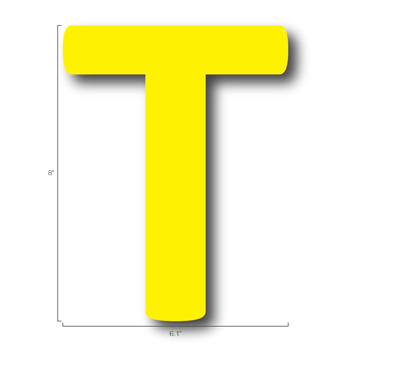 Alphabet Single Letters- T
