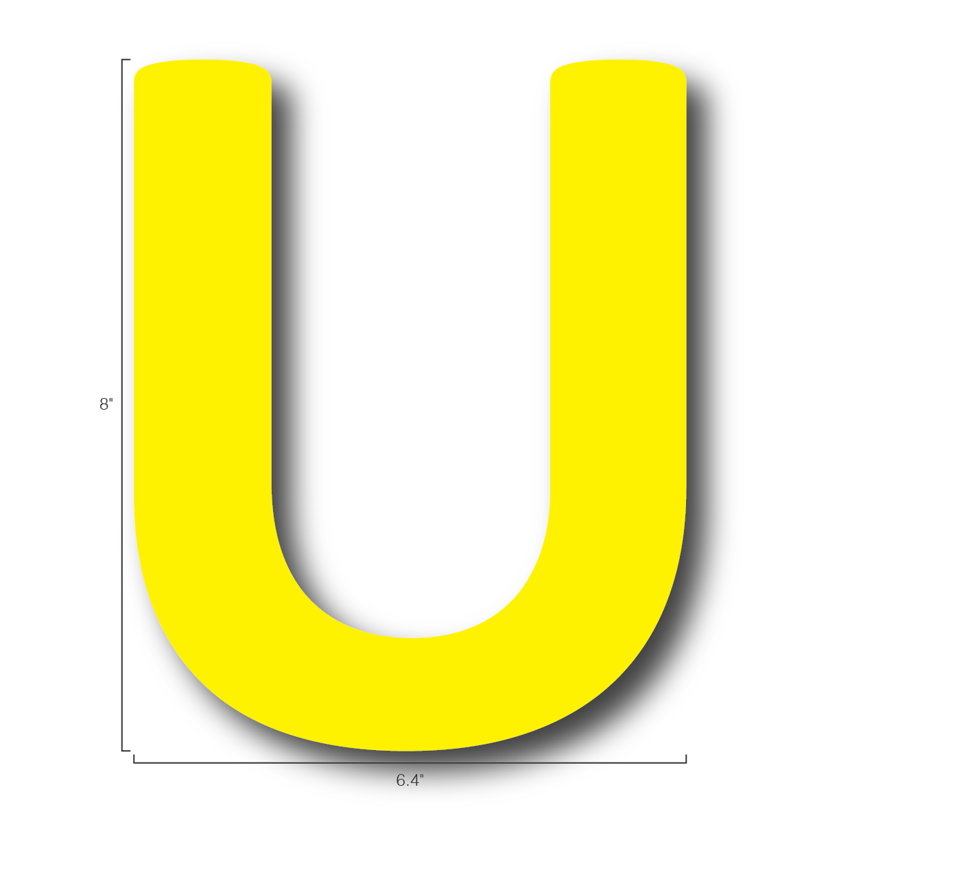 Alphabet Single Letters- U