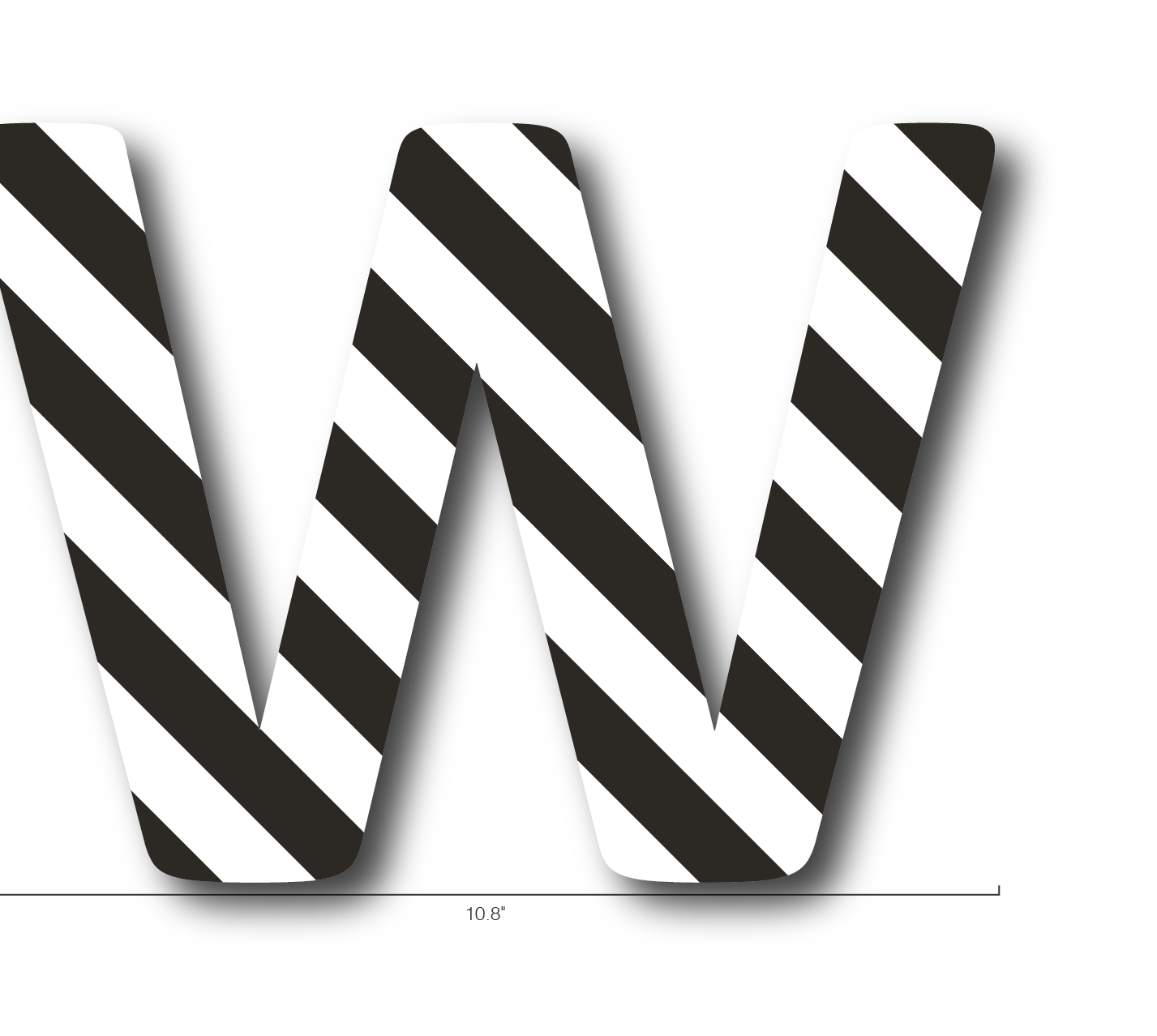 Alphabet Single Letters- W