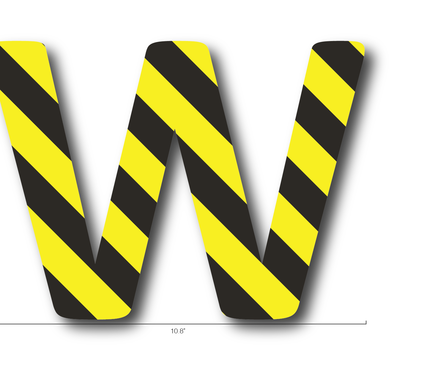 Alphabet Single Letters- W