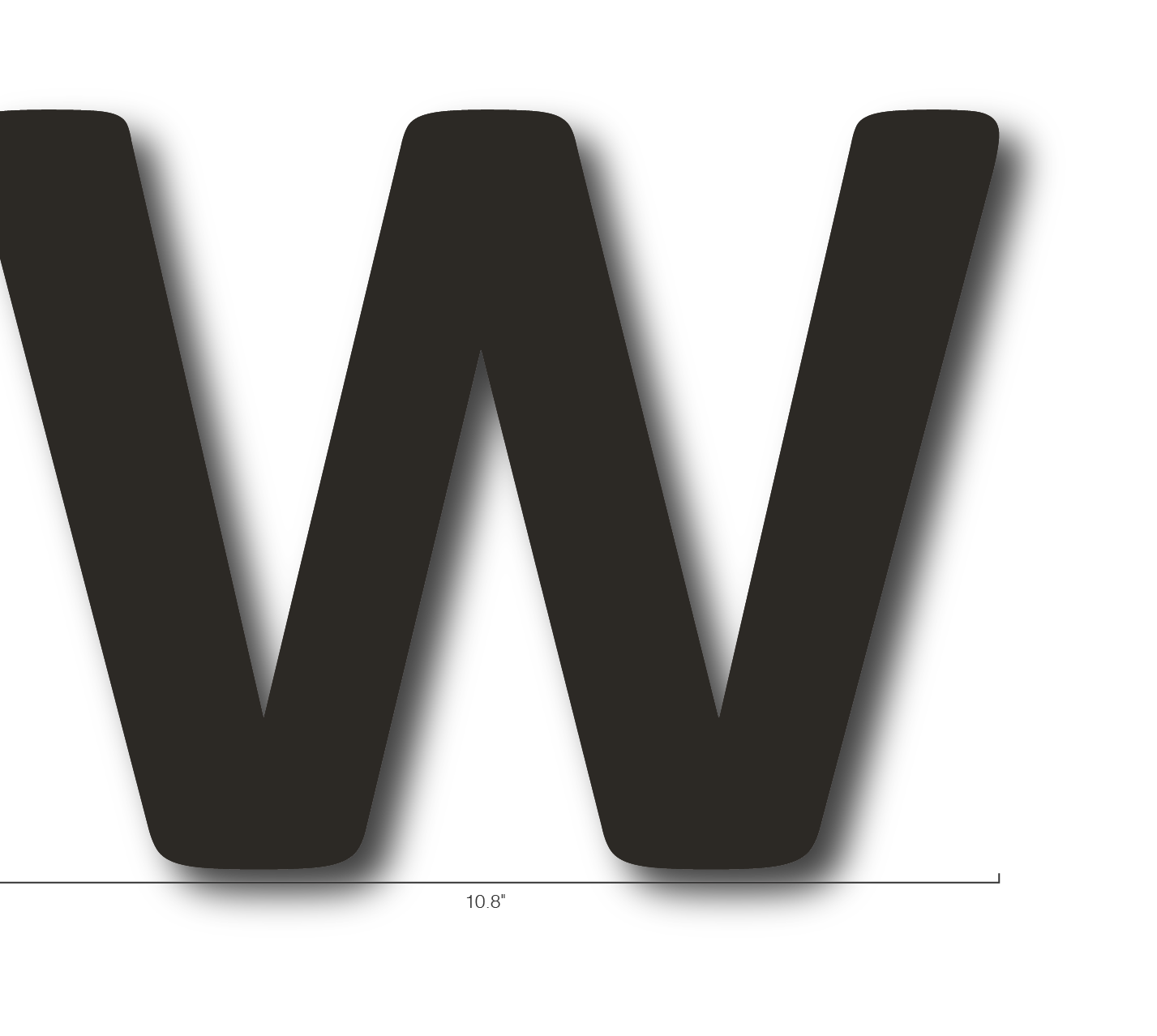 Alphabet Single Letters- W