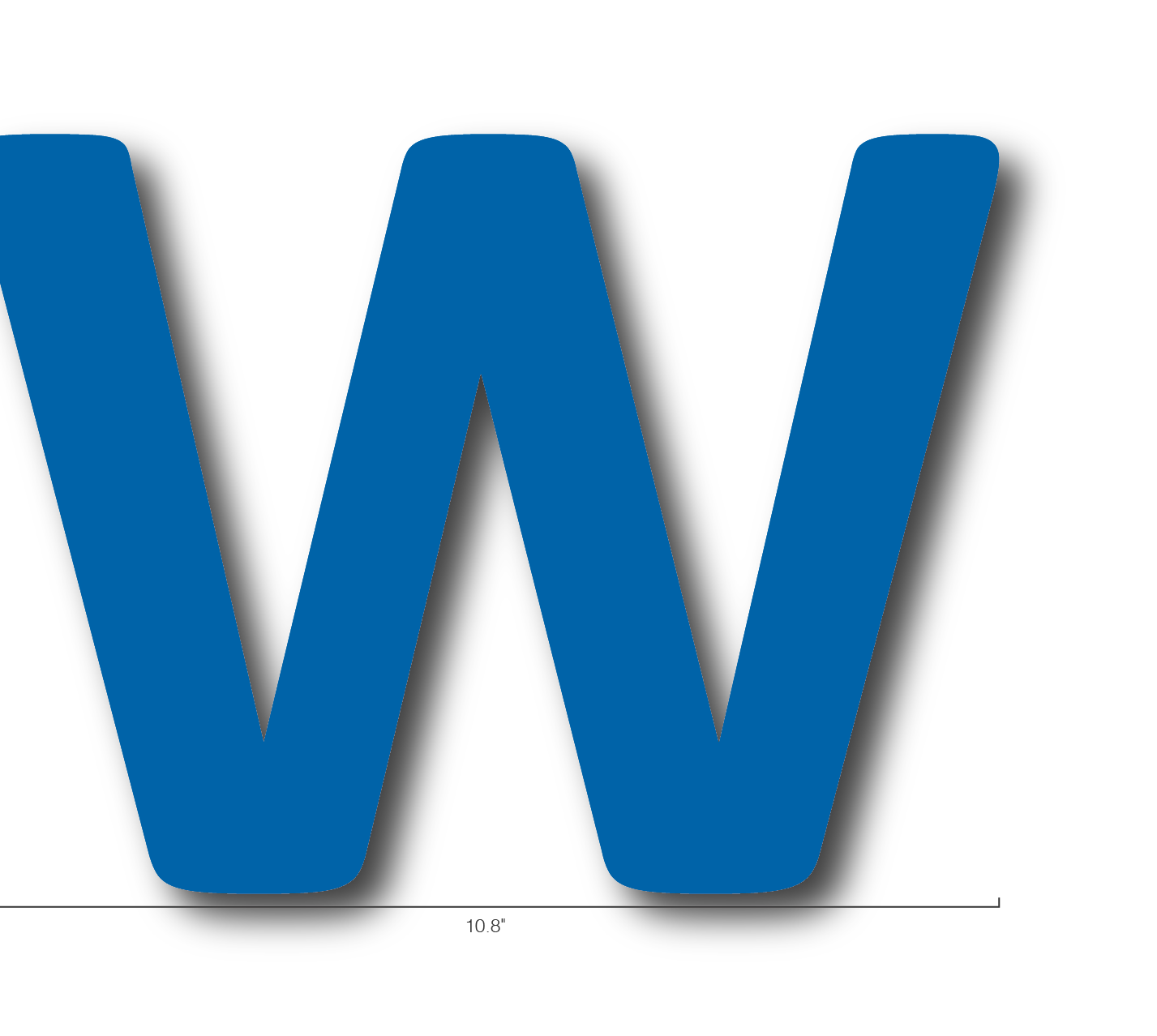Alphabet Single Letters- W