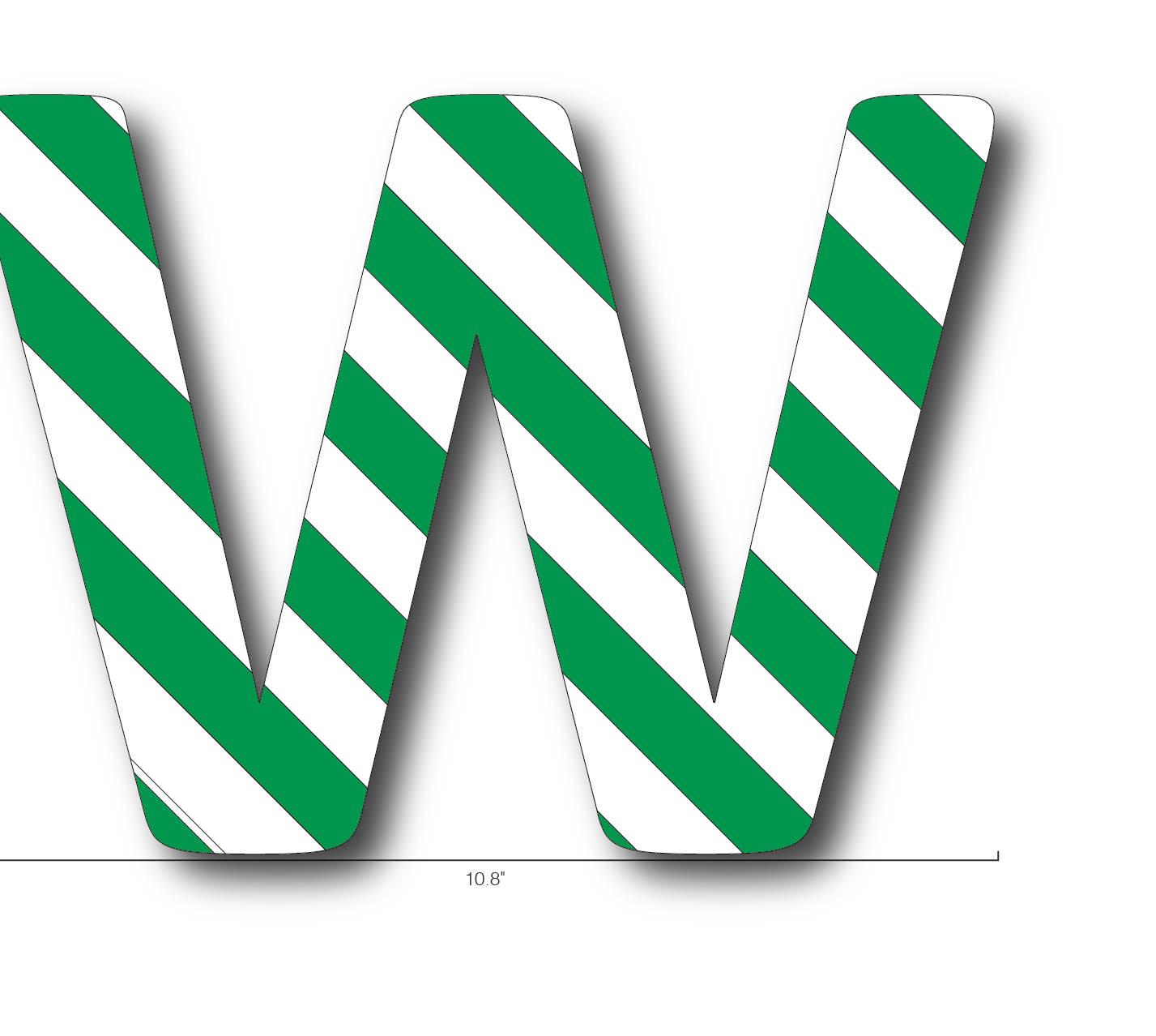 Alphabet Single Letters- W