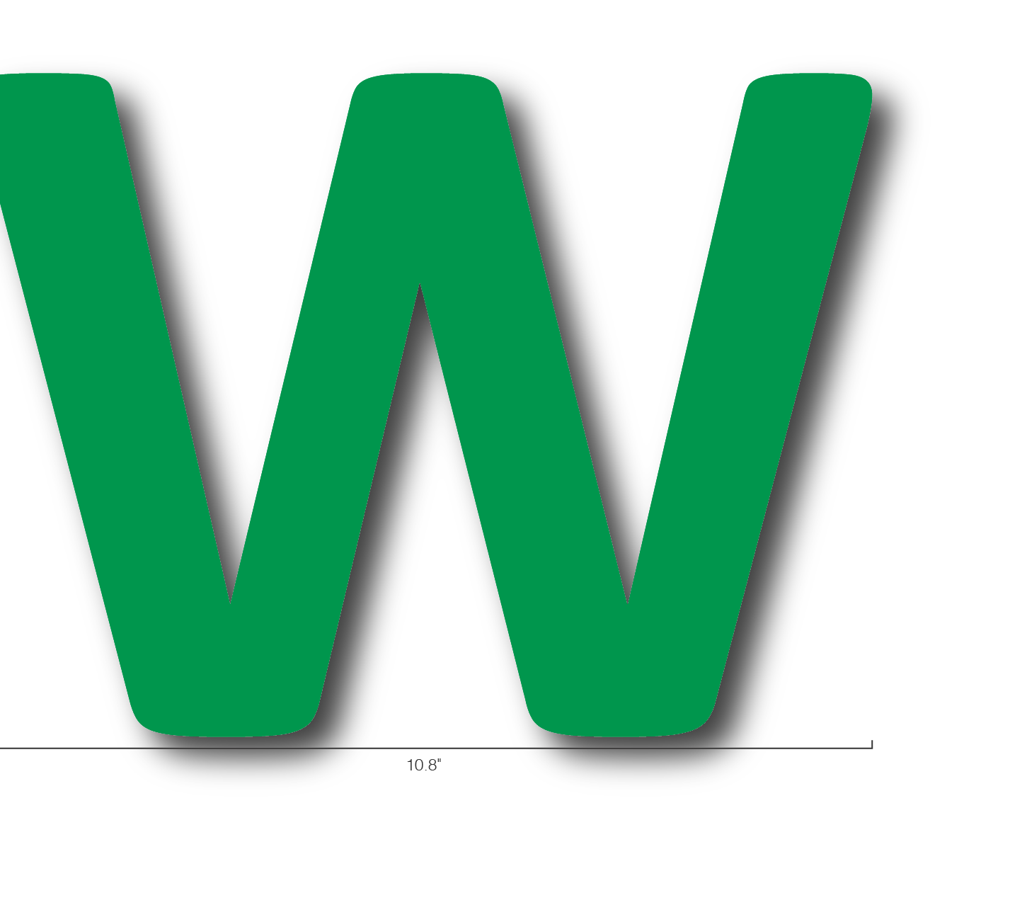 Alphabet Single Letters- W
