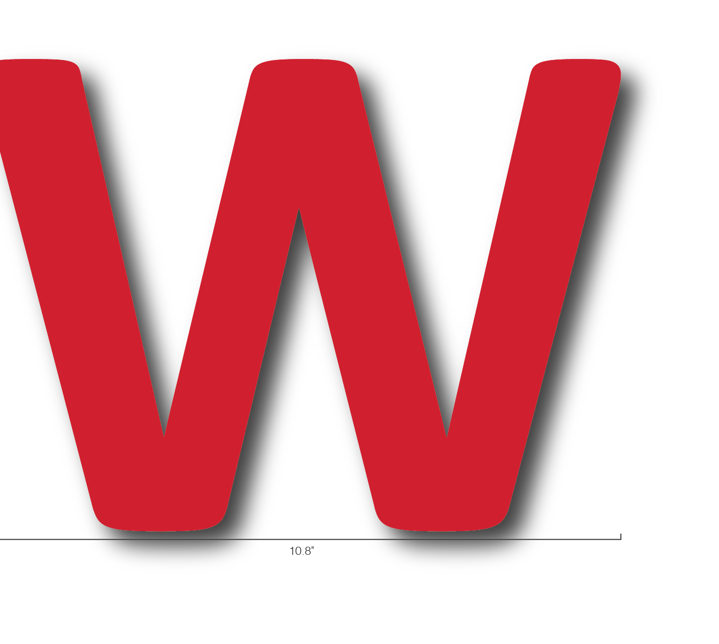 Alphabet Single Letters- W
