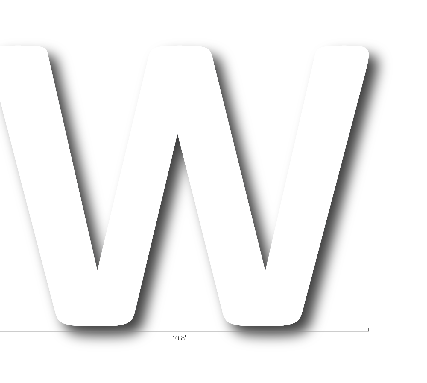 Alphabet Single Letters- W