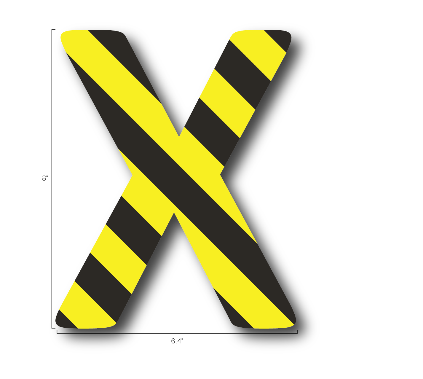 Alphabet Single Letters- X