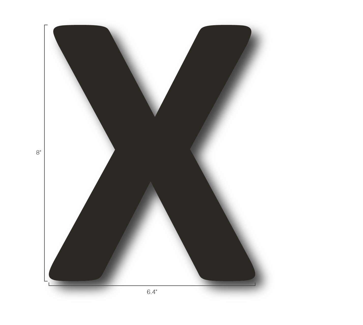 Alphabet Single Letters- X