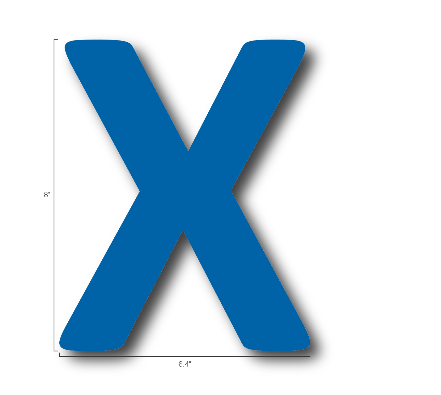 Alphabet Single Letters- X
