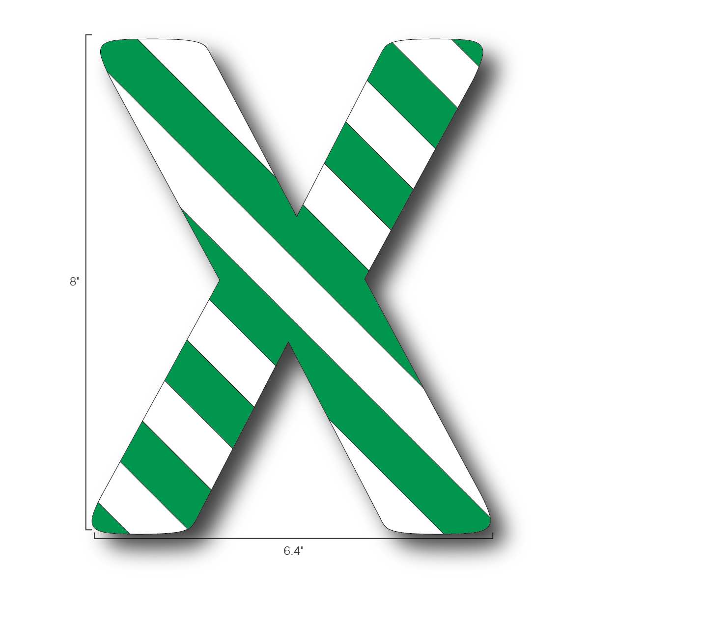 Alphabet Single Letters- X