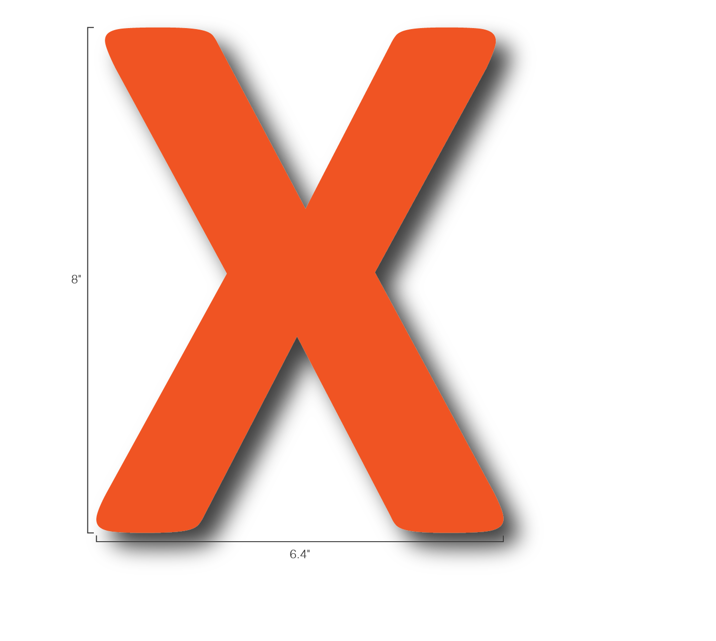 Alphabet Single Letters- X