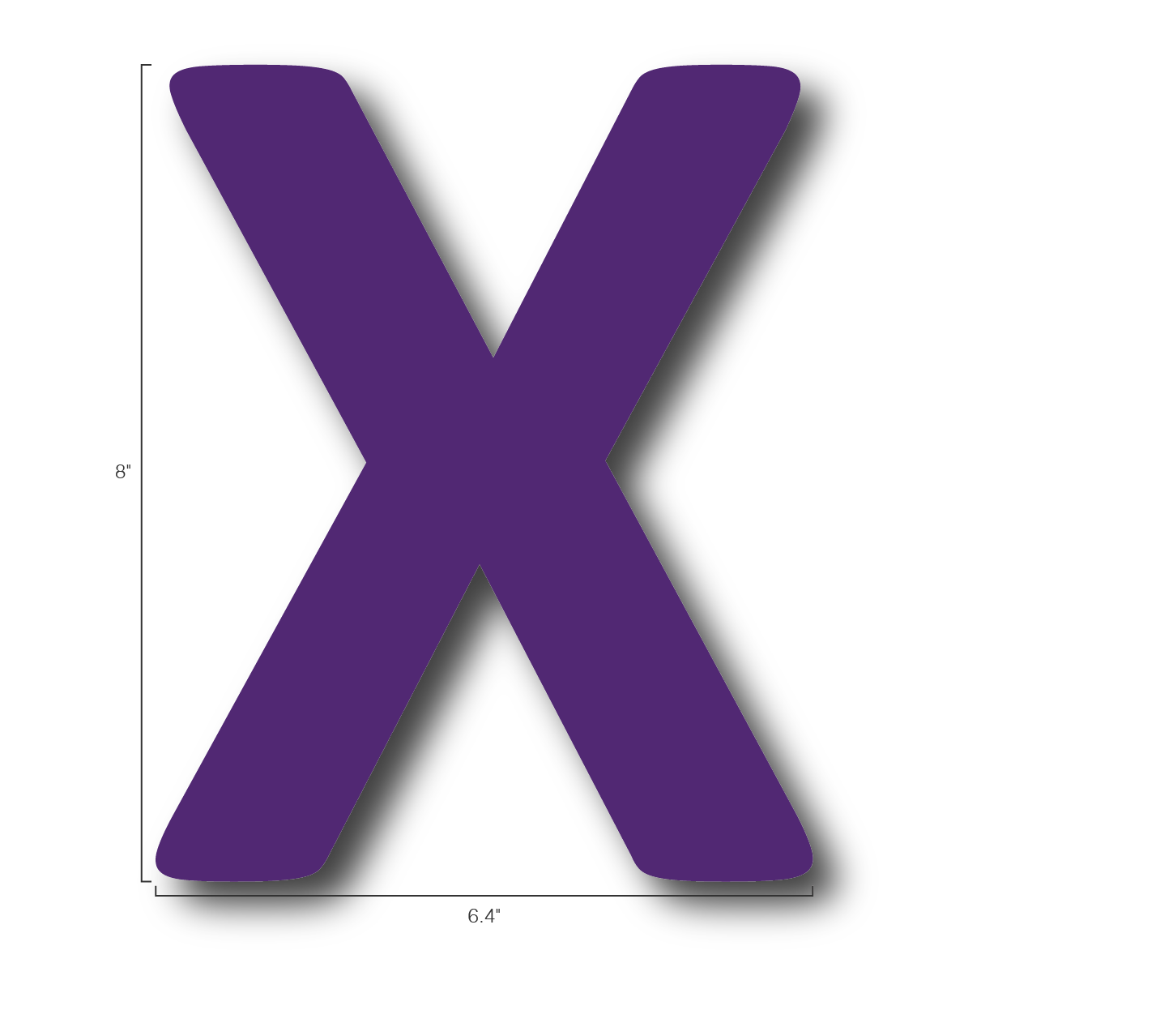Alphabet Single Letters- X