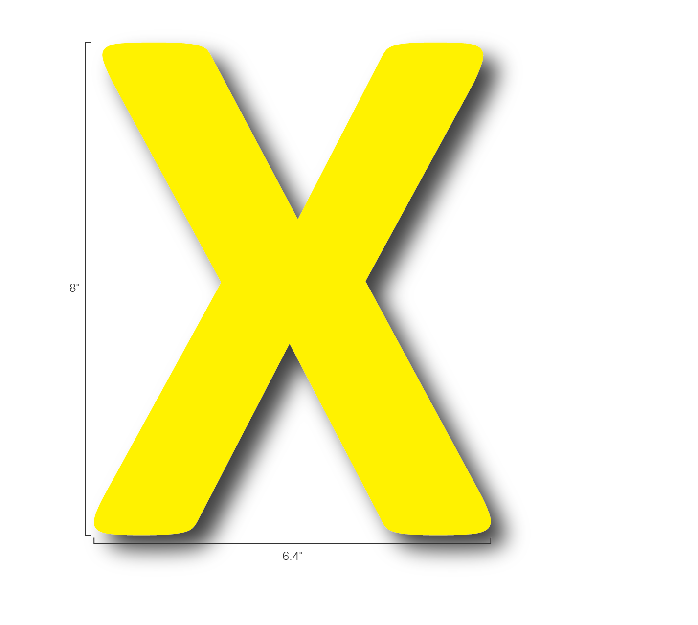 Alphabet Single Letters- X