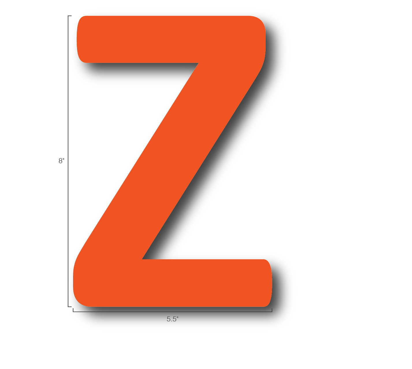 Alphabet Single Letters- Z
