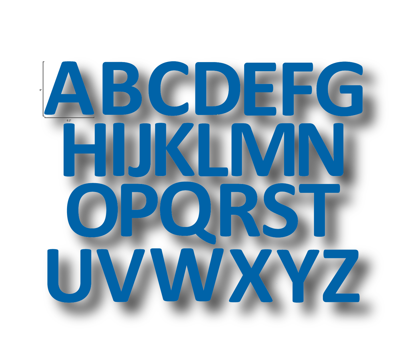 Alphabet Letters Full Set- Durable Matte Laminated Vinyl