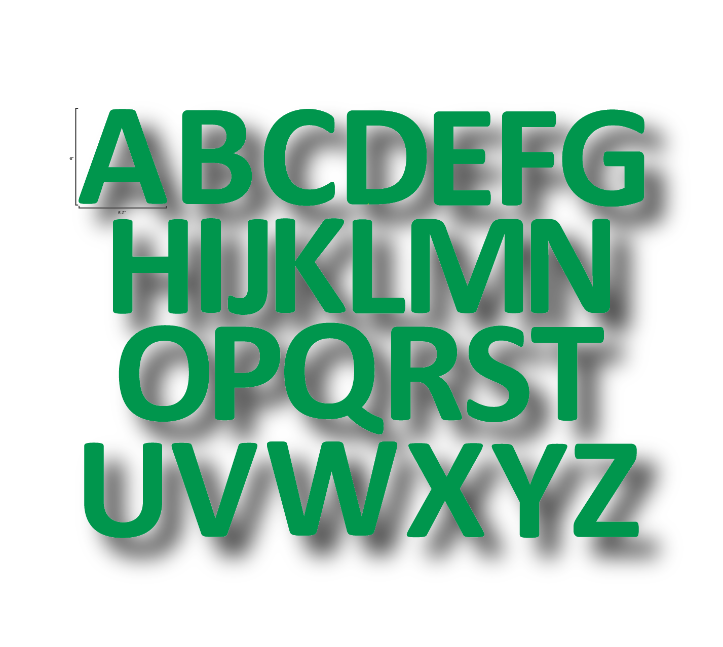 Alphabet Letters Full Set- Durable Matte Laminated Vinyl