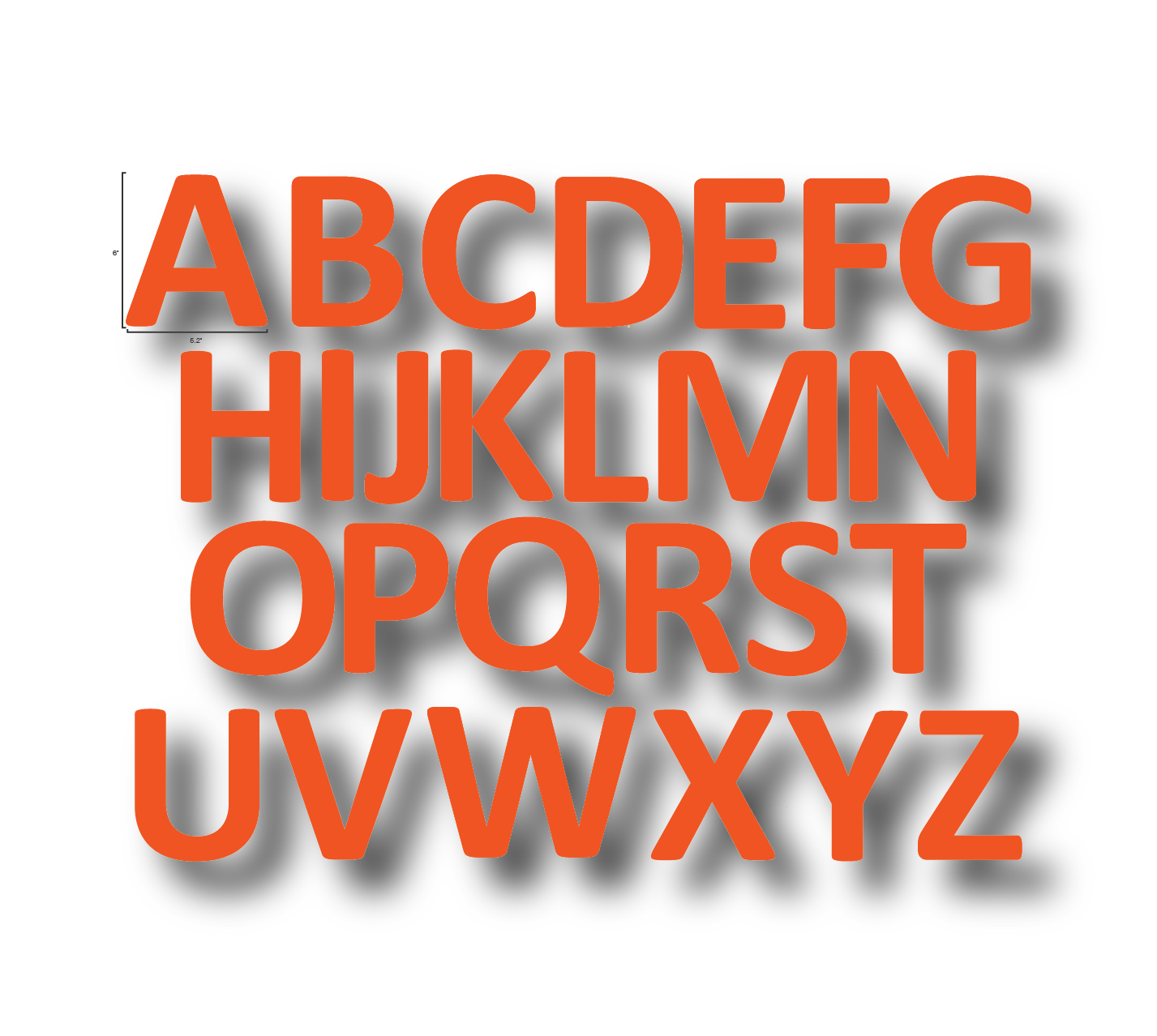 Alphabet Letters Full Set- Durable Matte Laminated Vinyl