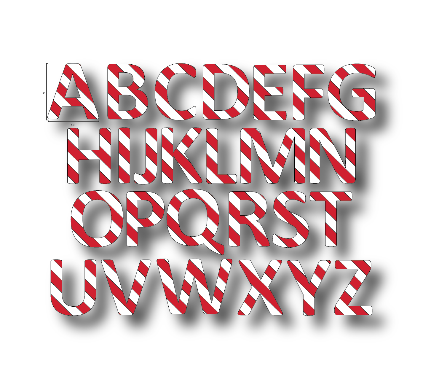 Alphabet Letters Full Set- Durable Matte Laminated Vinyl