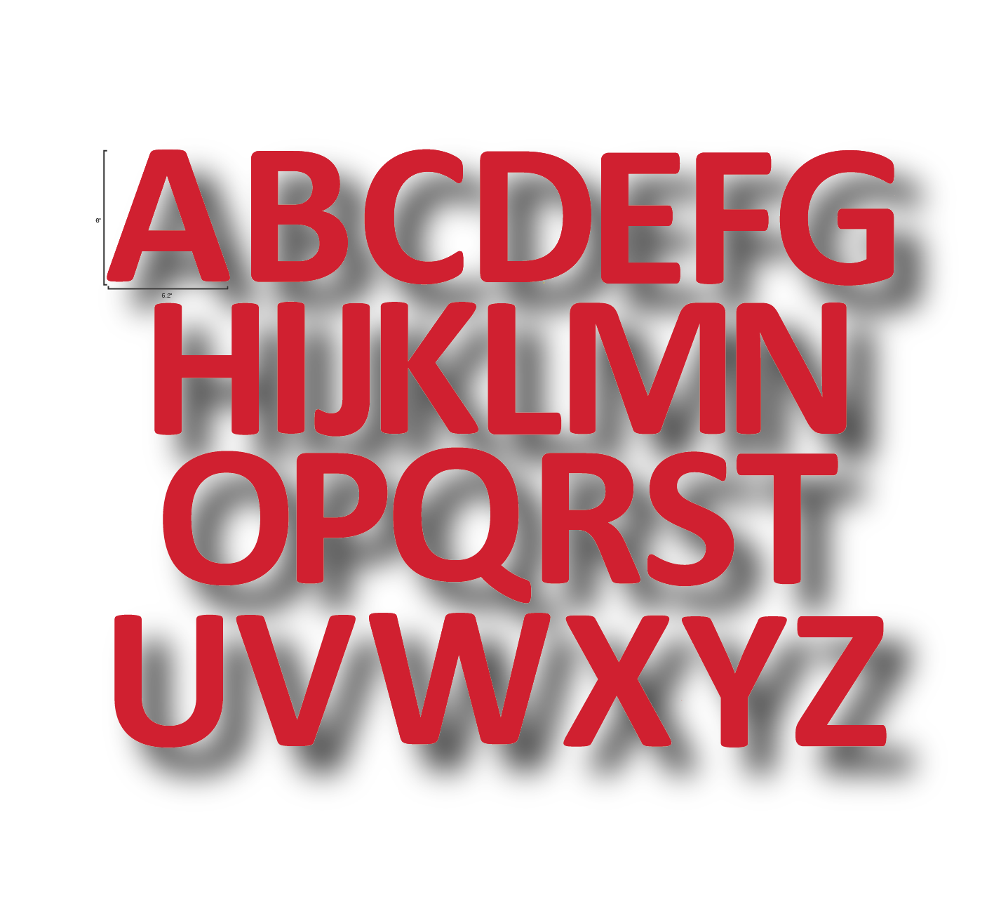 Alphabet Letters Full Set- Durable Matte Laminated Vinyl