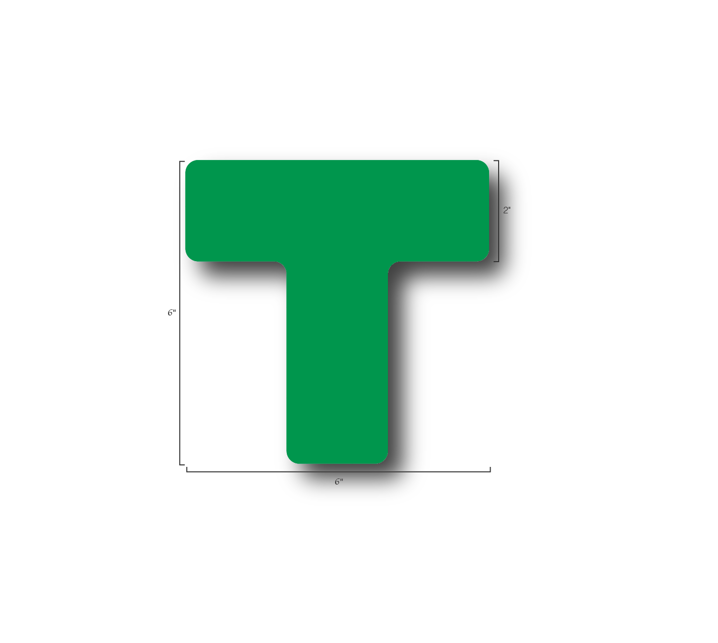 5S T- Shaped Floor Markers
