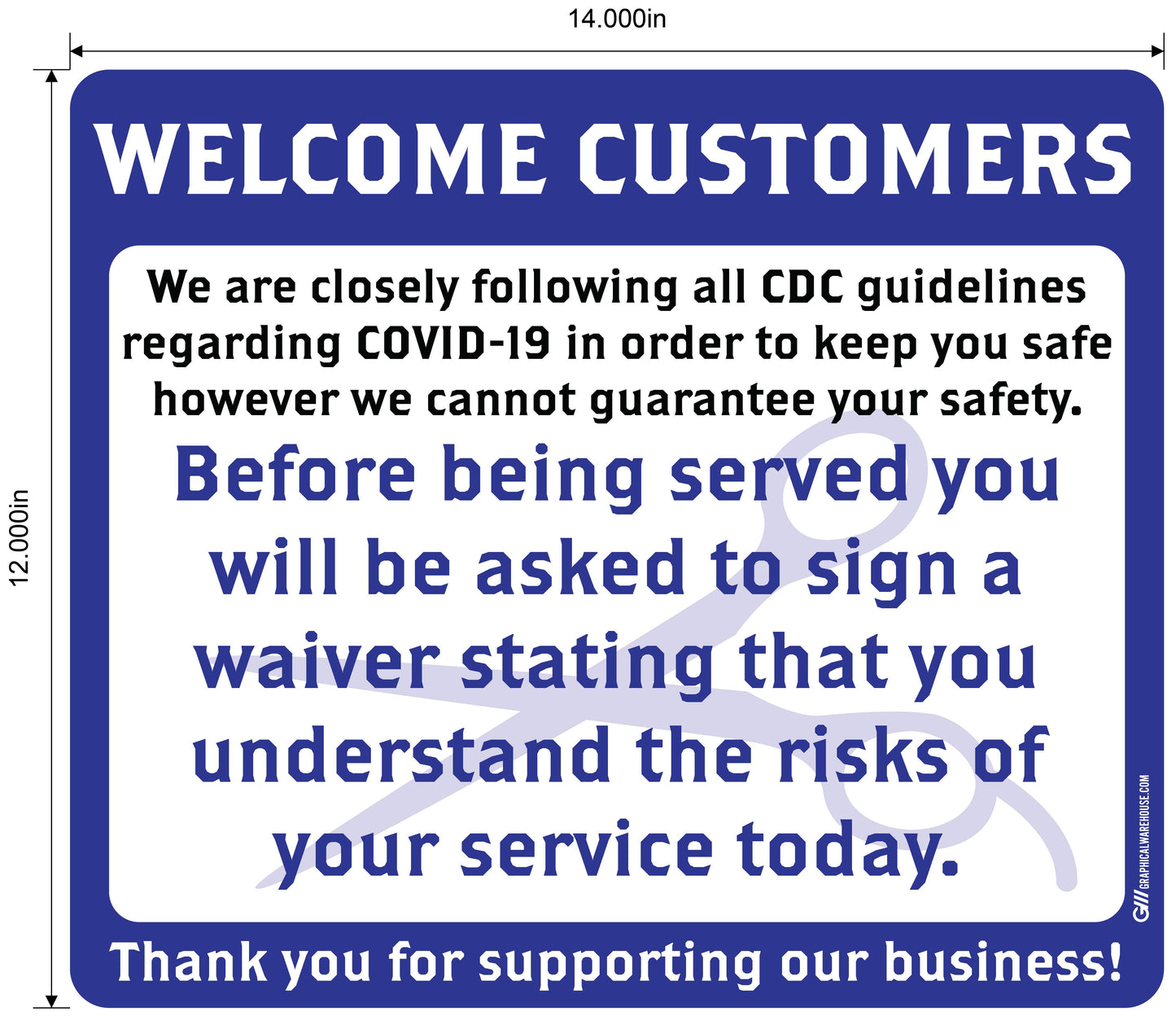 Barber Shop "Sign a Waiver" Adhesive Durable Vinyl Decal- Various Sizes/Colors Available