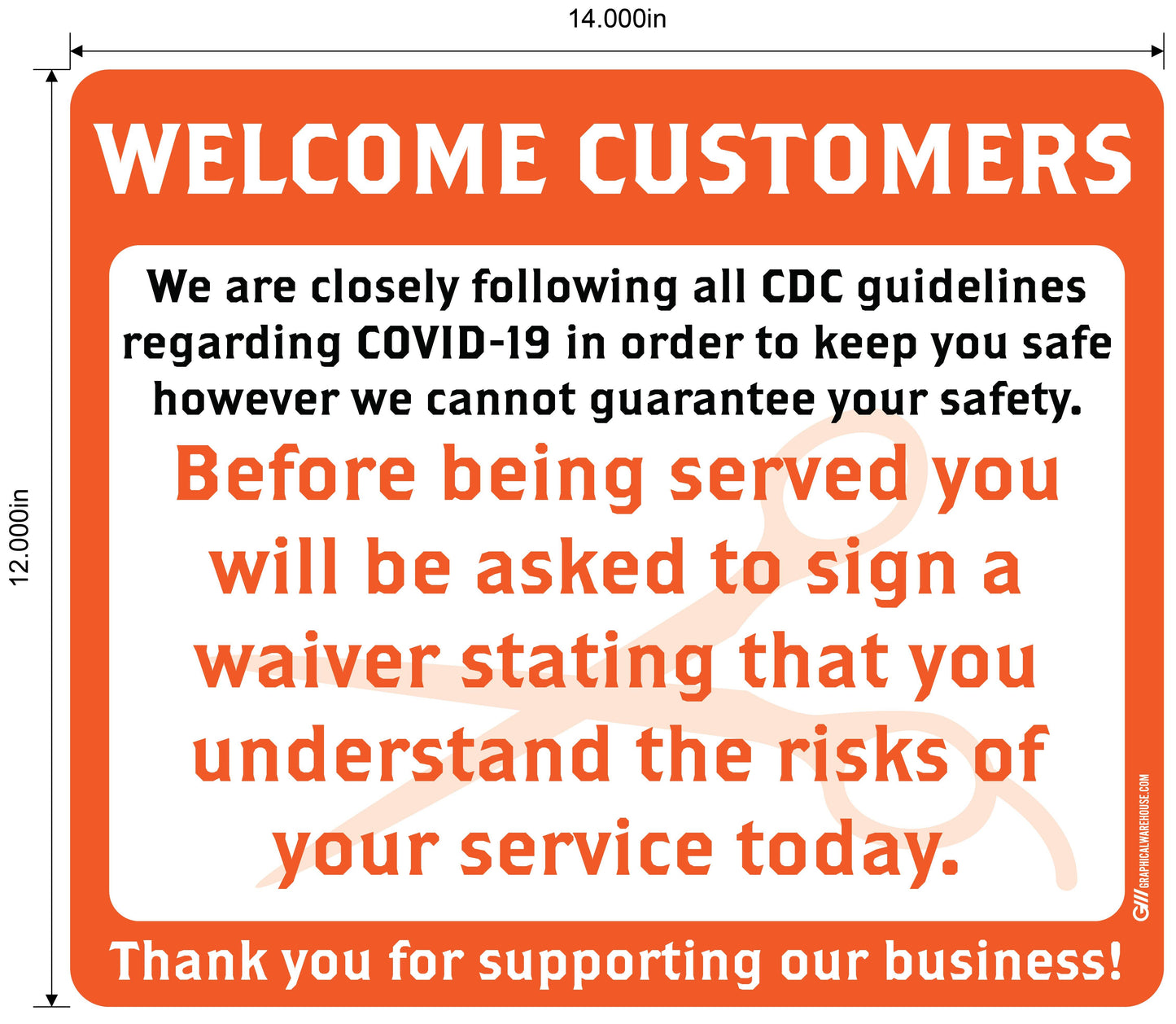 Barber Shop "Sign a Waiver" Adhesive Durable Vinyl Decal- Various Sizes/Colors Available