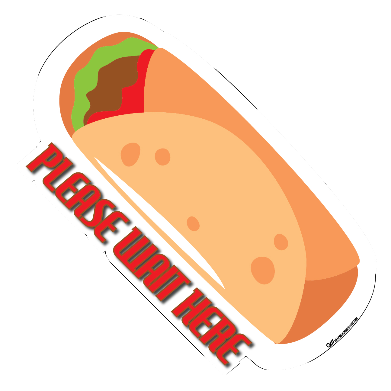 Food Themed Social Distancing Floor Place Marker- Durable Matte Laminated Vinyl Floor Sign, Pack of 10- Various Styles Available