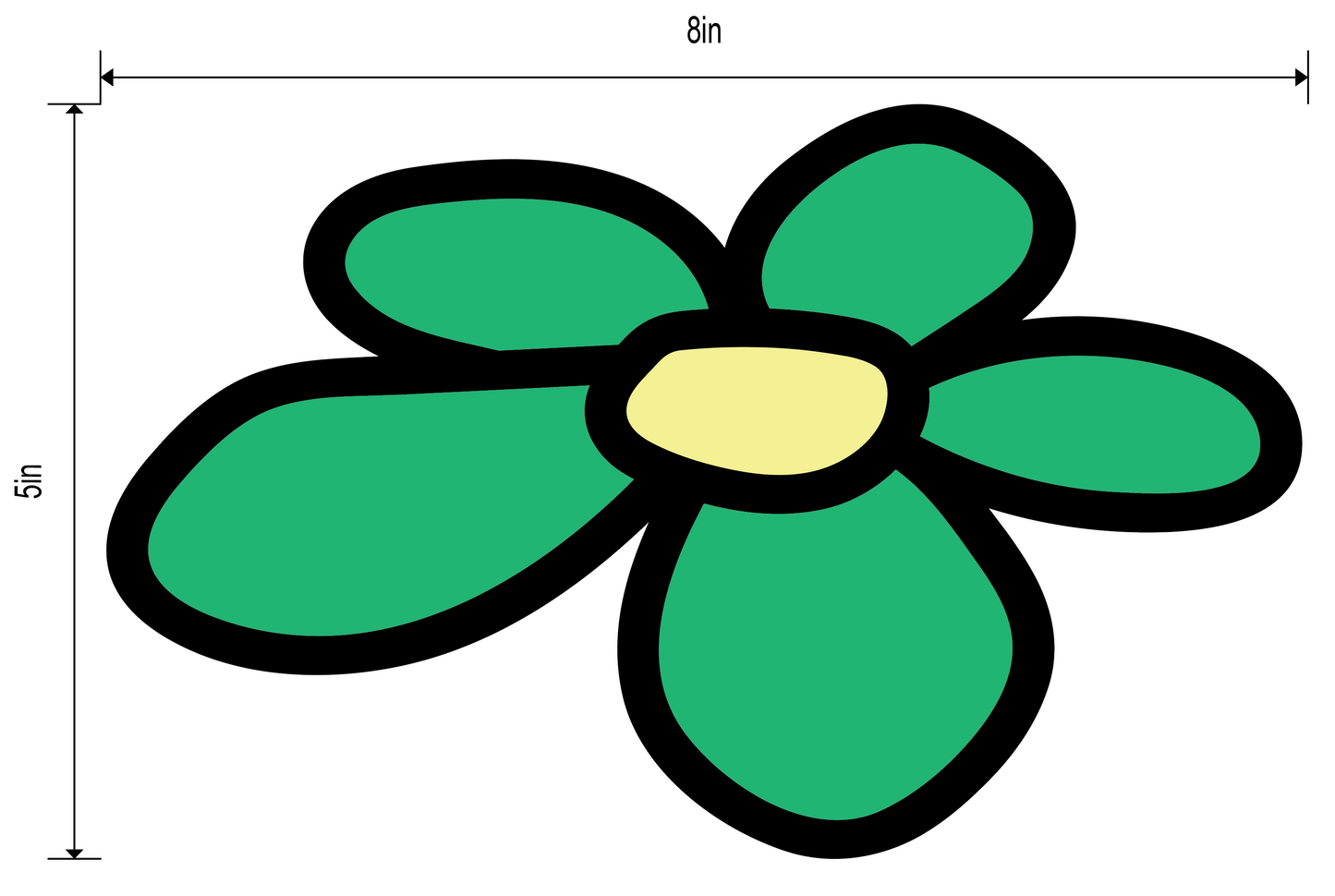 Preschool Social Distancing Floor Place Marker, Bee- Durable Matte Laminated Vinyl Floor Sign, Pack of 10- Various Sizes Available