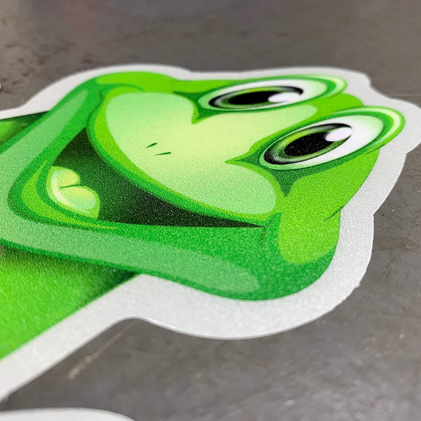 Preschool Social Distancing Floor Place Marker, Frog- Durable Matte Laminated Vinyl Floor Sign, Pack of 10- Various Sizes Available
