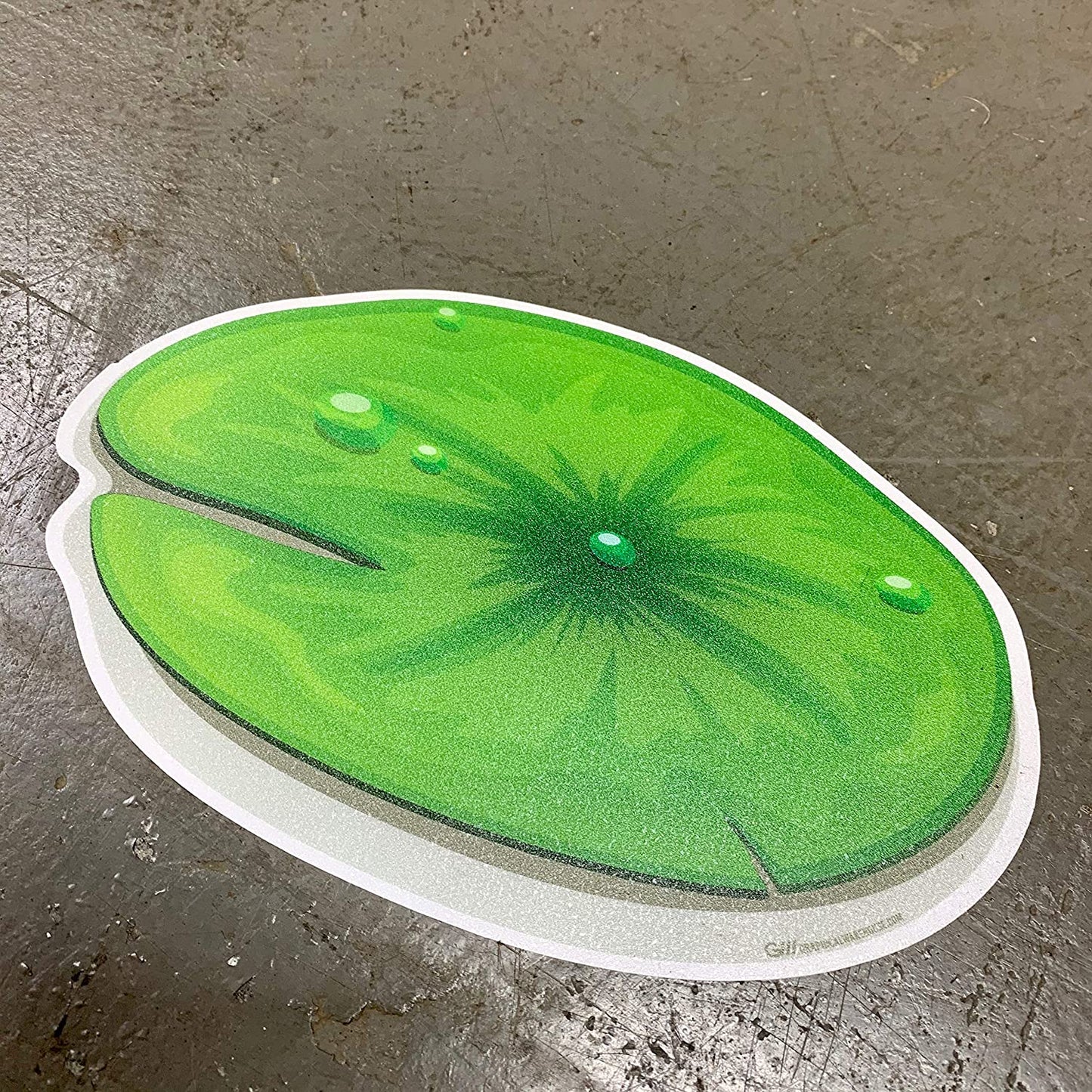 Preschool Social Distancing Floor Place Marker, Frog- Durable Matte Laminated Vinyl Floor Sign, Pack of 10- Various Sizes Available