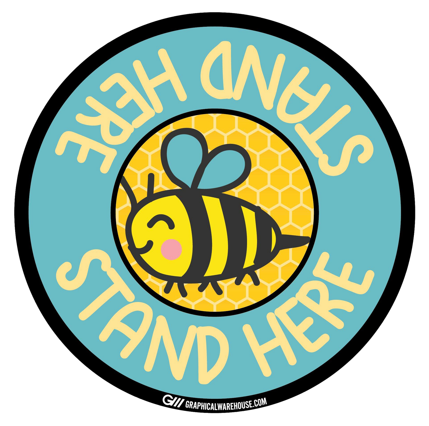 "Stand Here" Kids Social Distancing, 10 Pack- Durable Matte Laminated Vinyl Floor Sign- Various Sizes/Designs Available