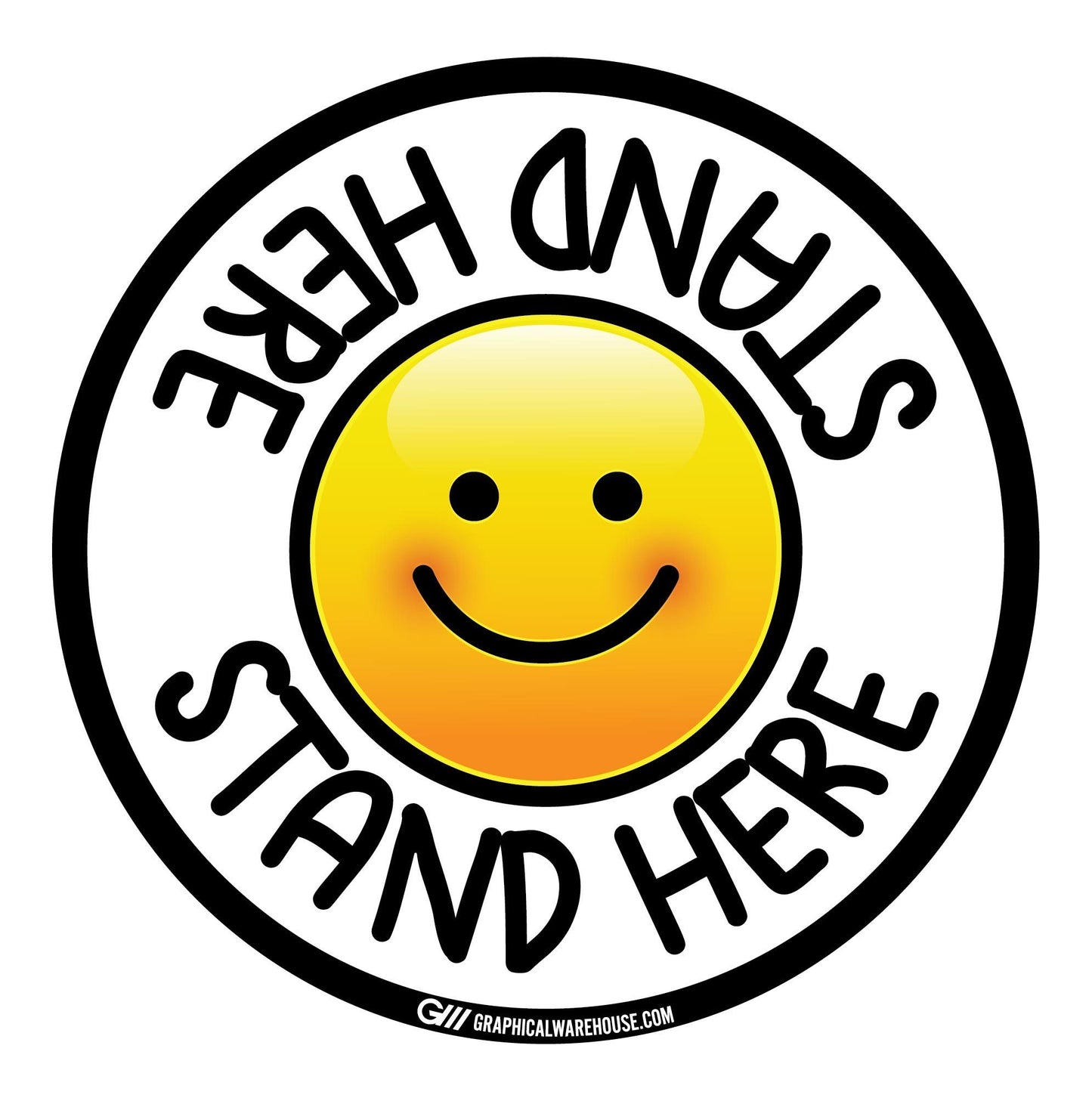 "Stand Here" Kids Social Distancing, 10 Pack- Durable Matte Laminated Vinyl Floor Sign- Various Sizes/Designs Available