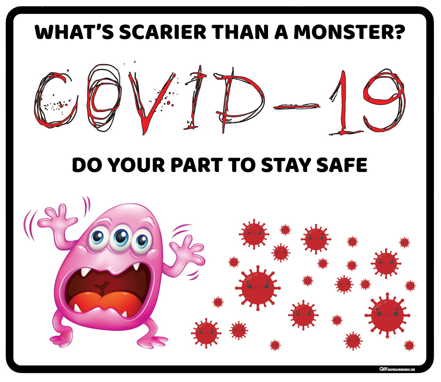 "What's Scarier than a Monster" Adhesive Durable Vinyl Decal- Various Sizes Available