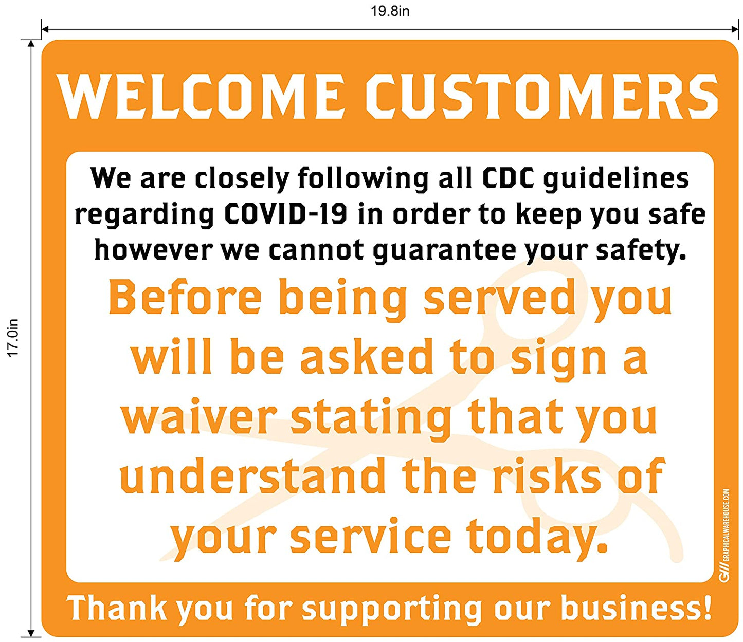Barber Shop "Sign a Waiver" Adhesive Durable Vinyl Decal- Various Sizes/Colors Available