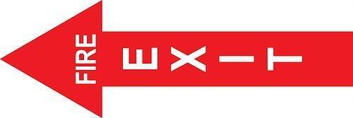 Fire Safety: Fire Extinguisher Arrow - Graphical Warehouse