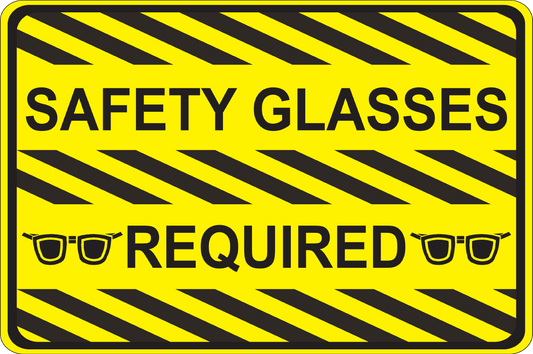 Safety Glasses Required - Graphical Warehouse