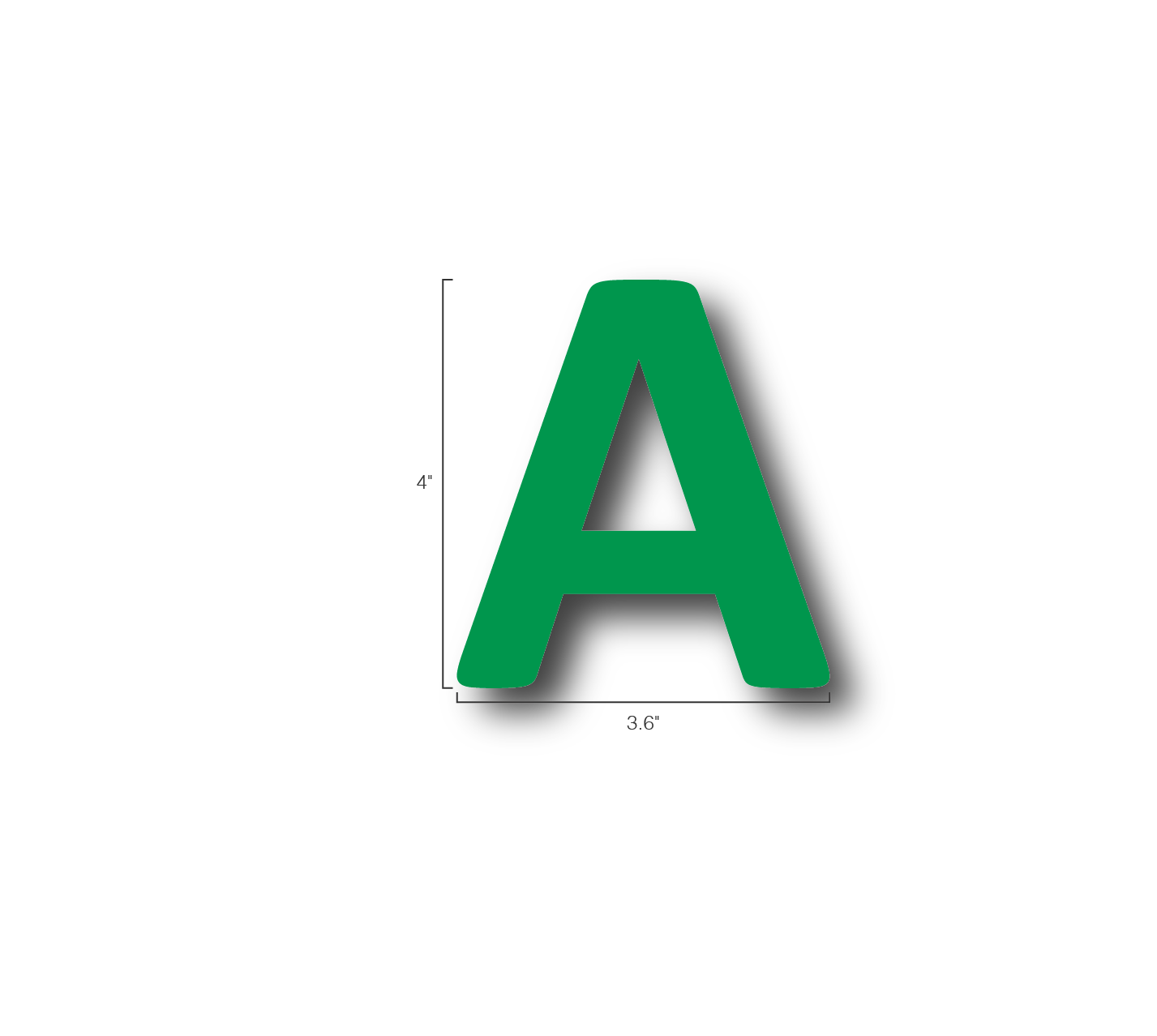 Alphabet Single Letters- A