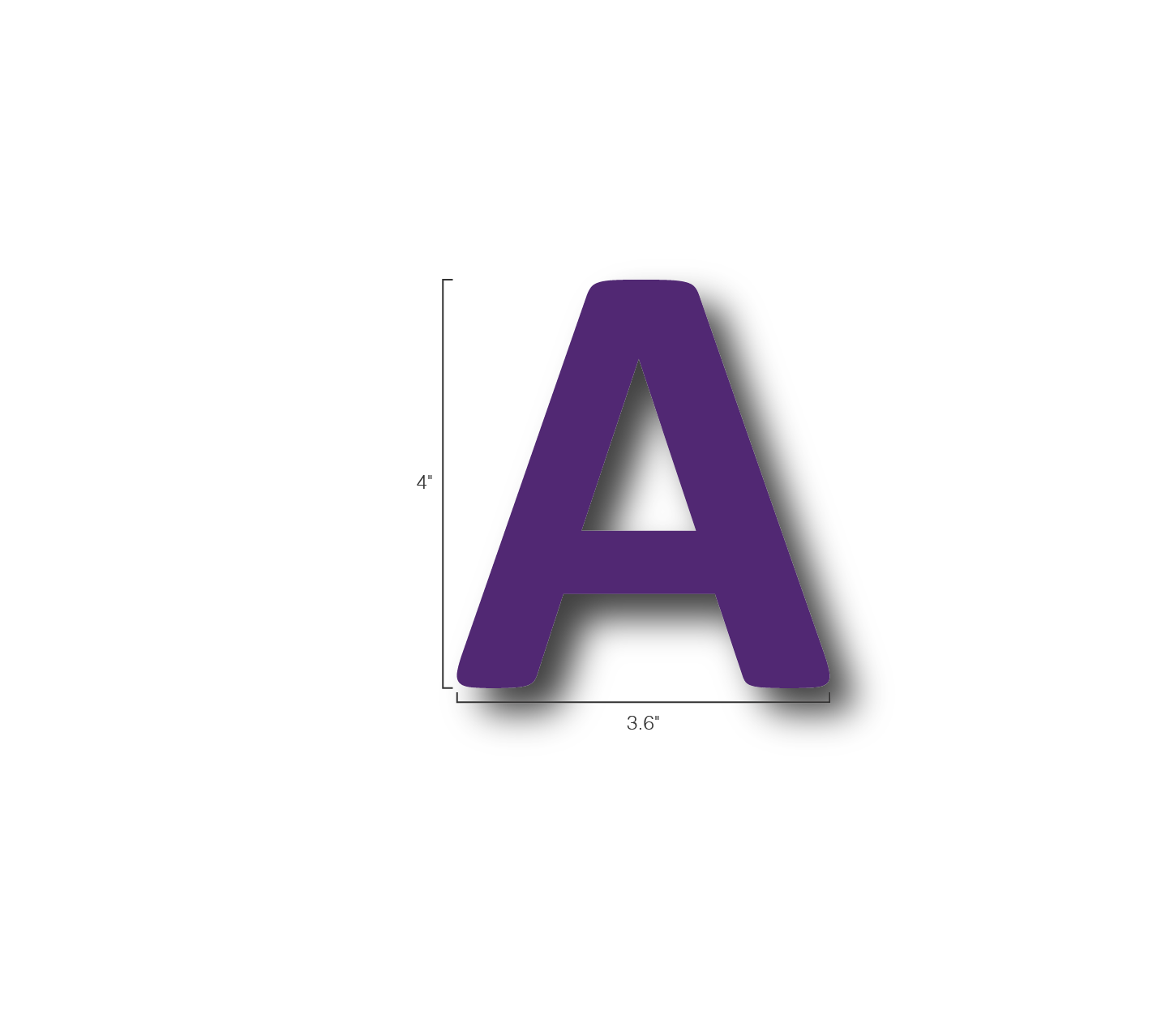 Alphabet Single Letters- A