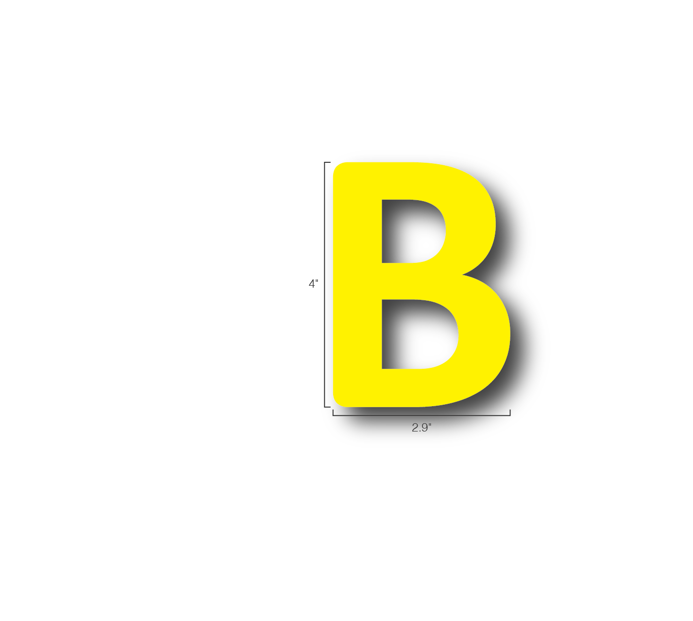 Alphabet Single Letters- B