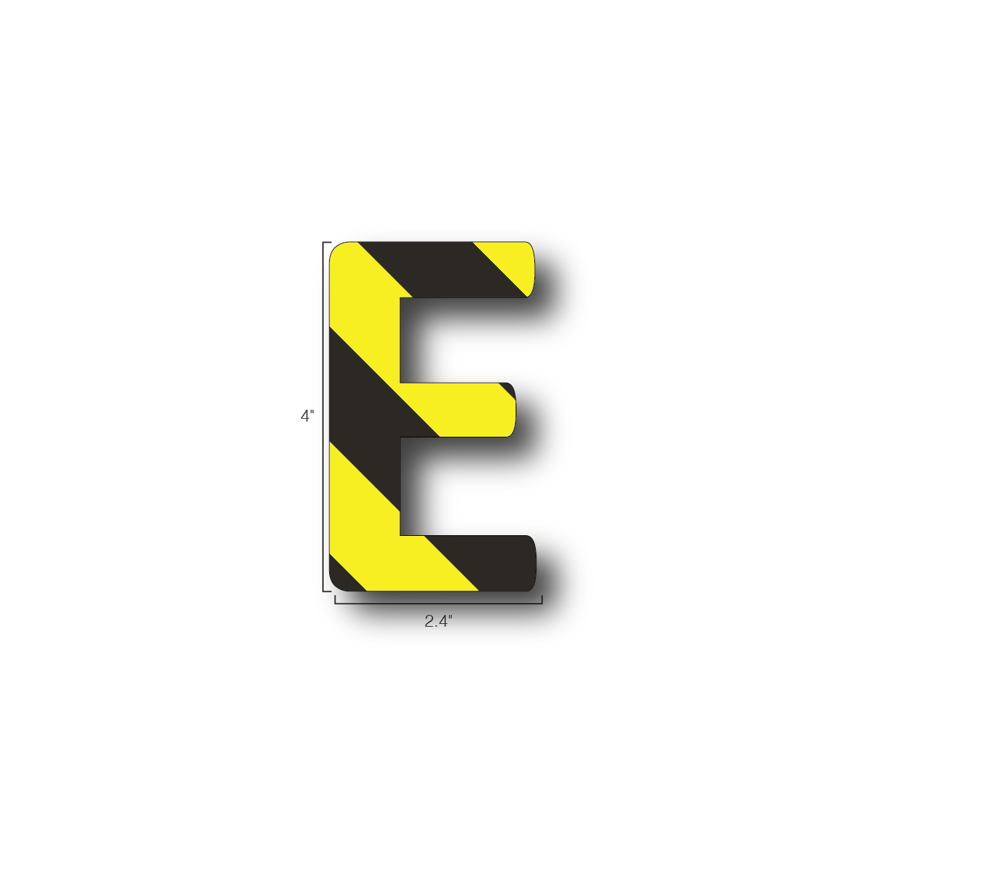 Alphabet Single Letters- E