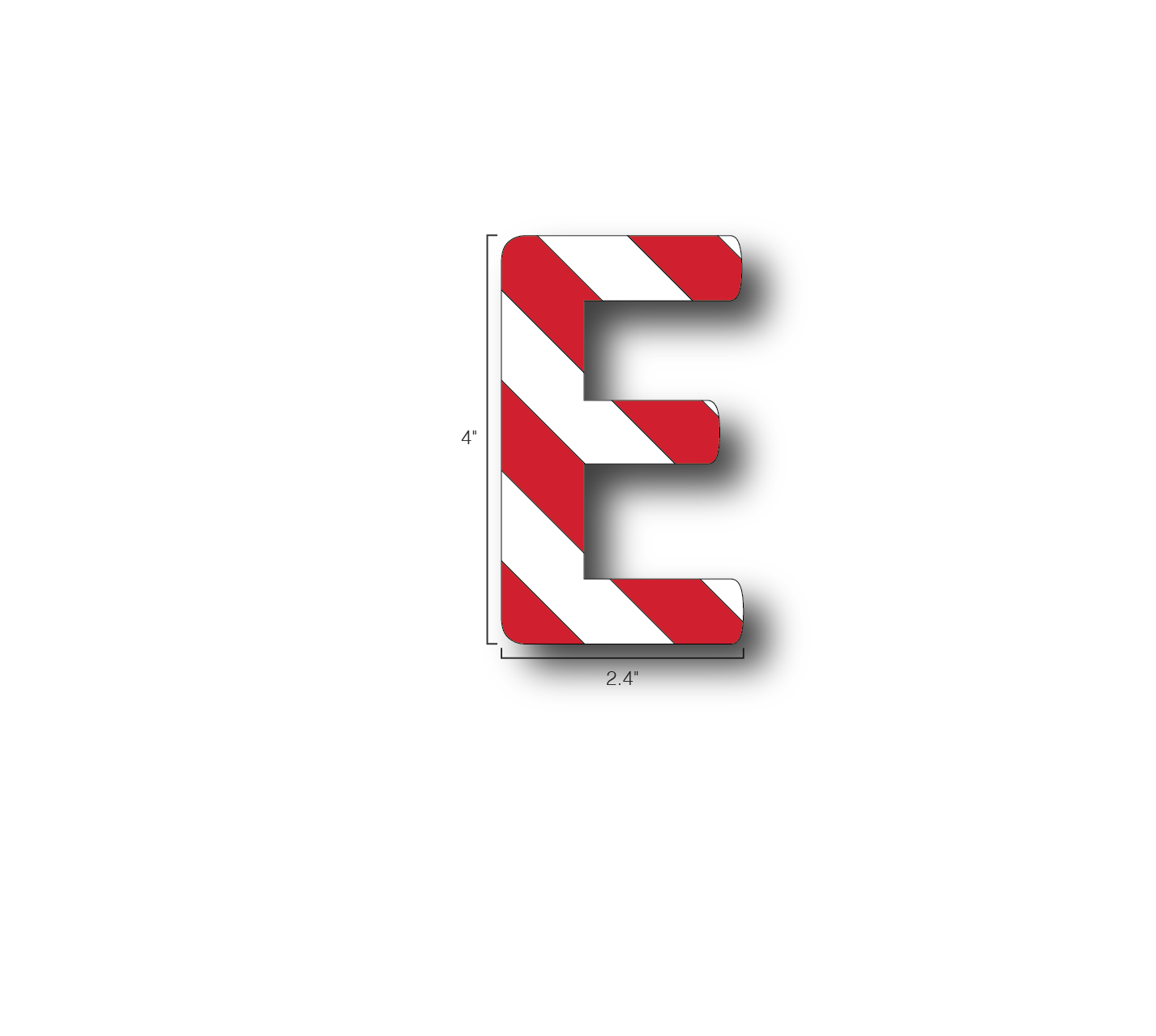 Alphabet Single Letters- E