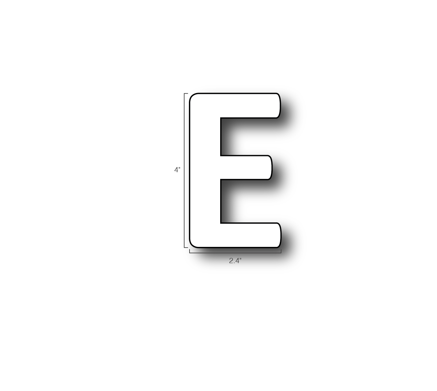 Alphabet Single Letters- E