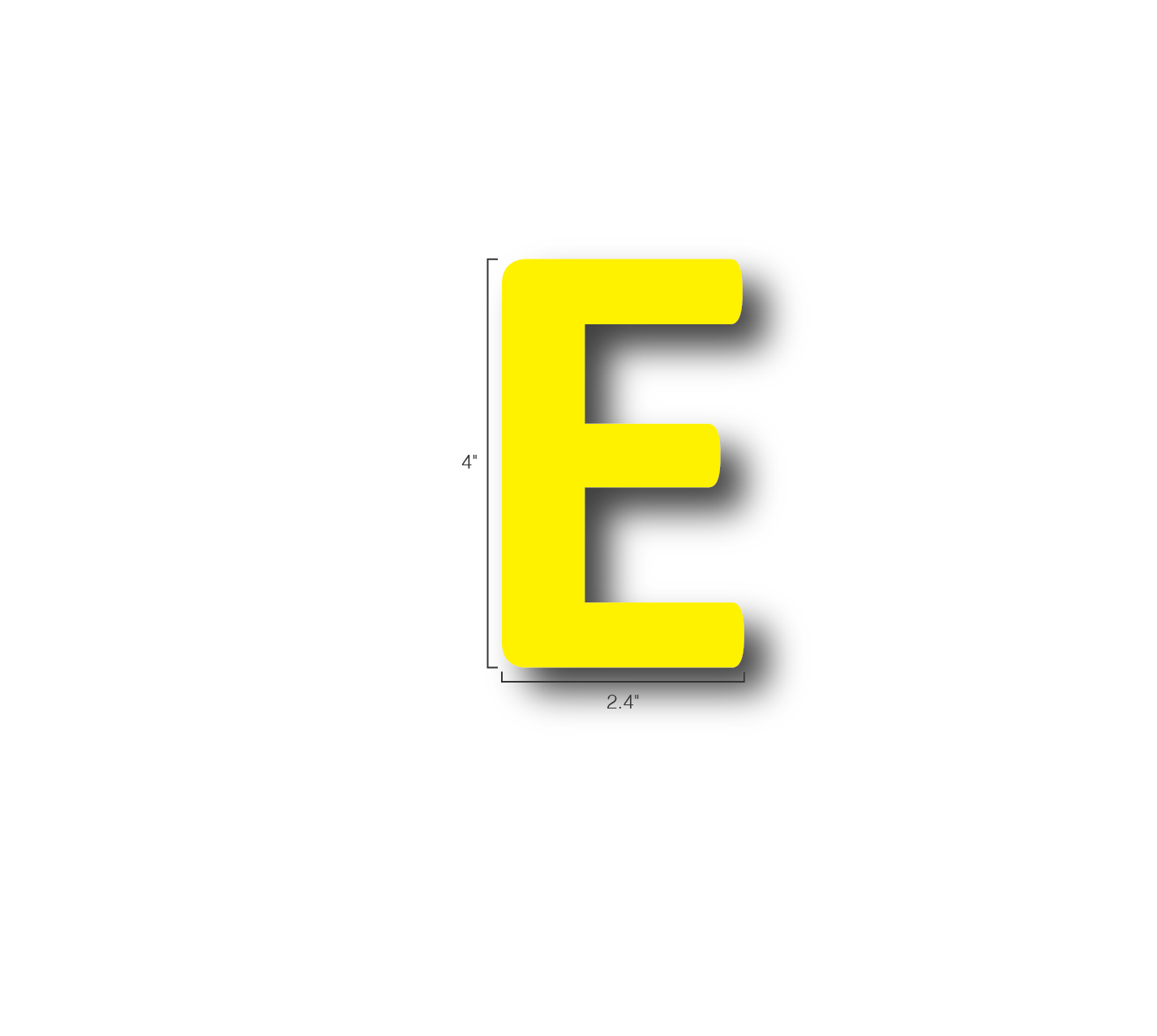 Alphabet Single Letters- E