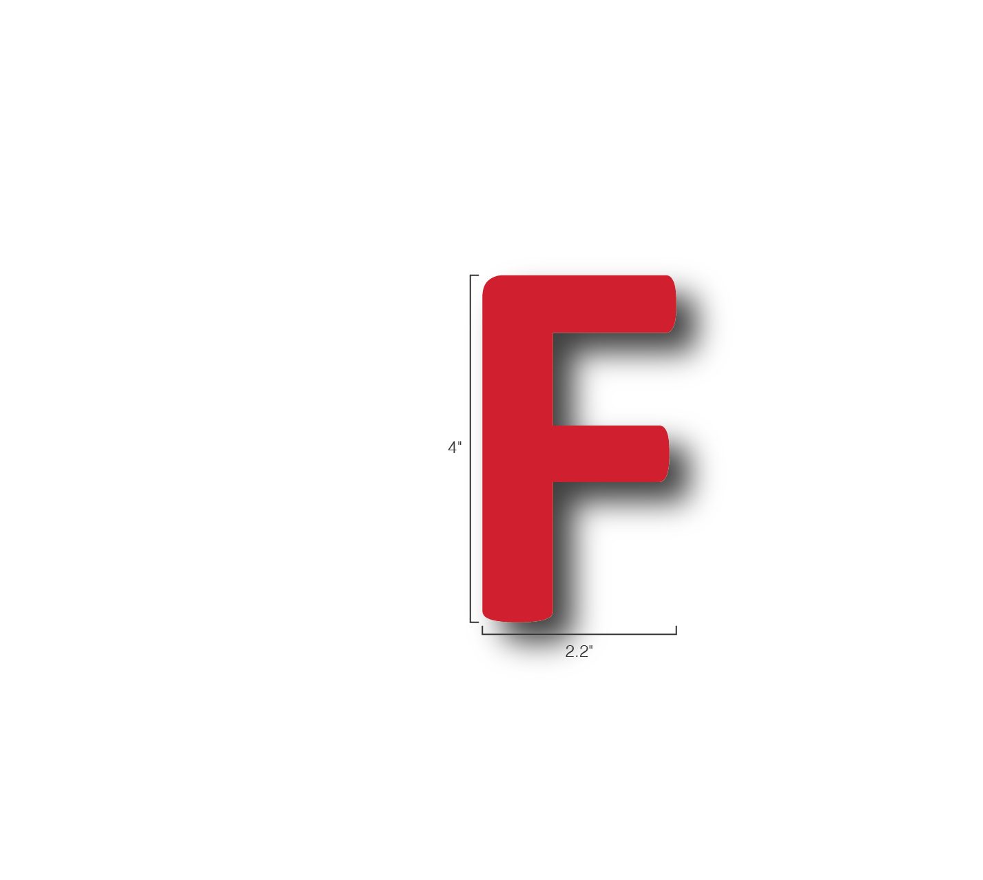 Alphabet Single Letters- F