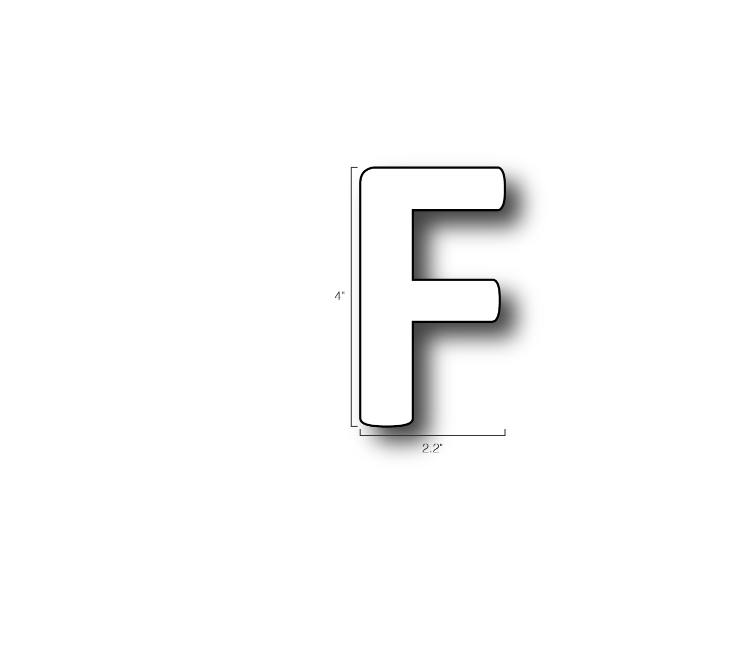 Alphabet Single Letters- F