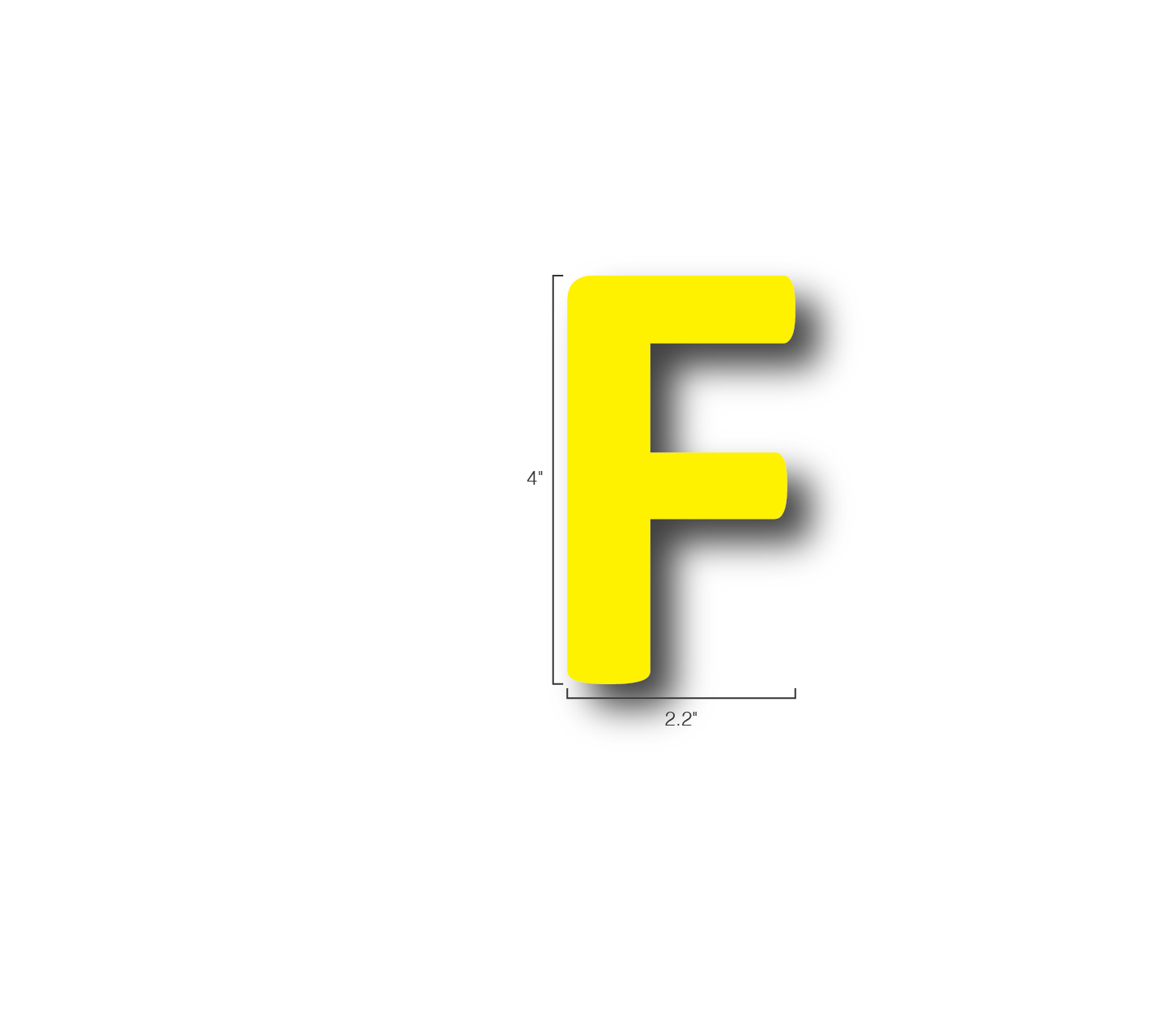 Alphabet Single Letters- F